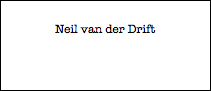 Neil van der Drift